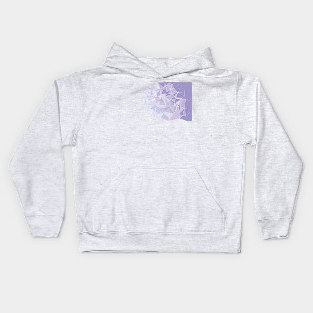 Purple Fragments Kids Hoodie by Heyday Threads